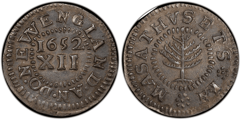1652 Shilling Pine Tree - Small Planchet