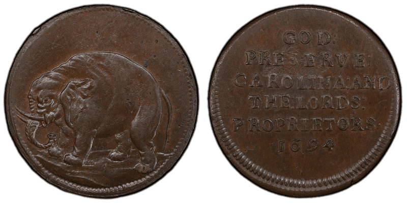 1694 Token Elephant - Carolina - O/E