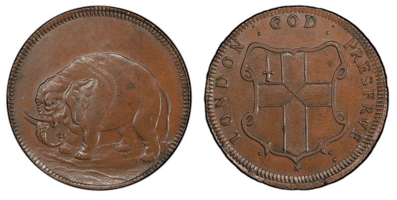 1694 Token Elephant - Diagonals