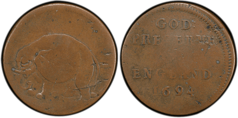 1694 Token Elephant - New England