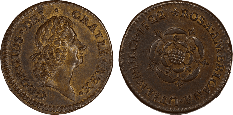 1722 1/2 P Rosa Americana - DEI GRATIA