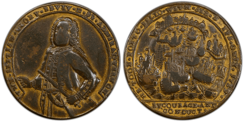 1739 Bronze Medal Admiral Vernon, A-C PBv 23-T