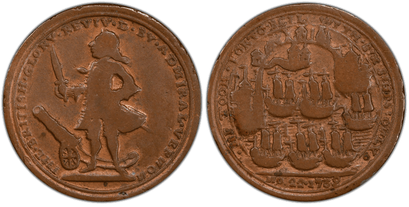1739 Bronze Medal Admiral Vernon, A-C PBvi 2-B