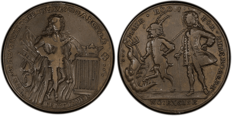 1741 Brass Medal Betts-306, The Capture of Porto Bello and Carthagena