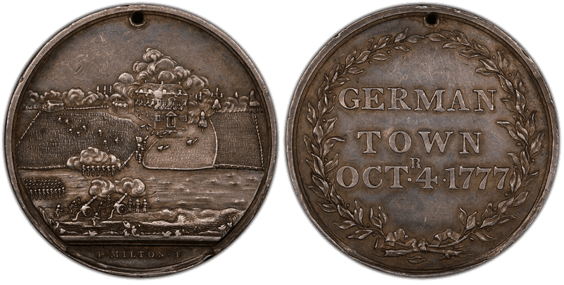 1777 Silver Medal Betts-556, Germantown