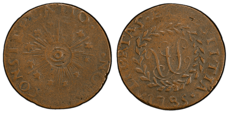 1785 C Nova 1/2P Contemporary Imitation Half Penny