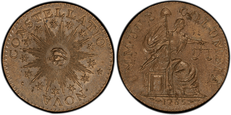 1785 Immune Columbia Copper Pattern - Extra Star