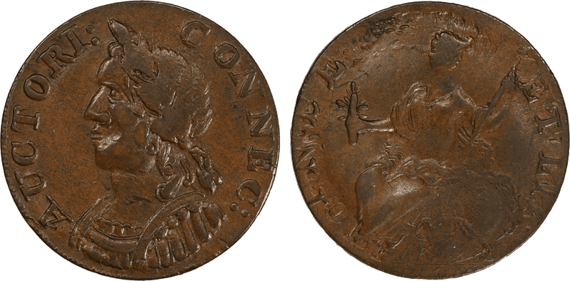 1786 CT 1/2P Hercules Head Half Penny