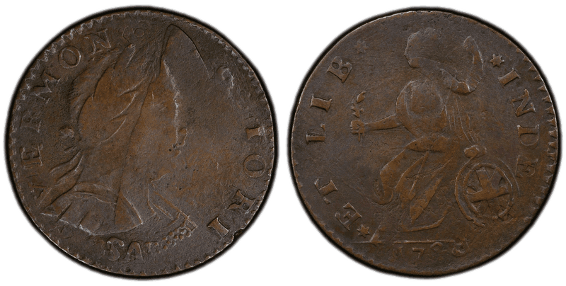 1788 VT 1/2P ET LIB INDE Half Penny