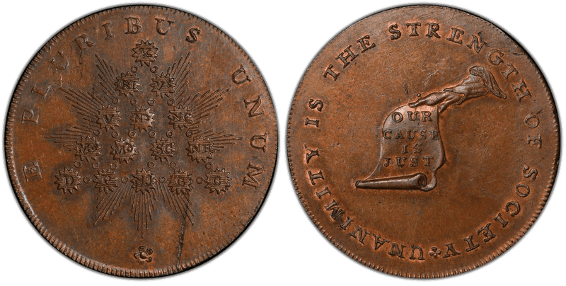 1790 Kentucky Half Penny Token - Engrailed Edge