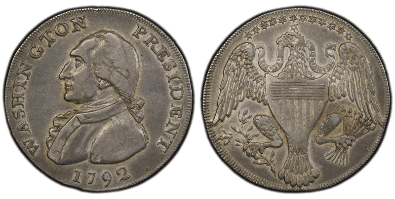 1792 Washington President Eagle Reverse - Lettered Edge Half Dollar