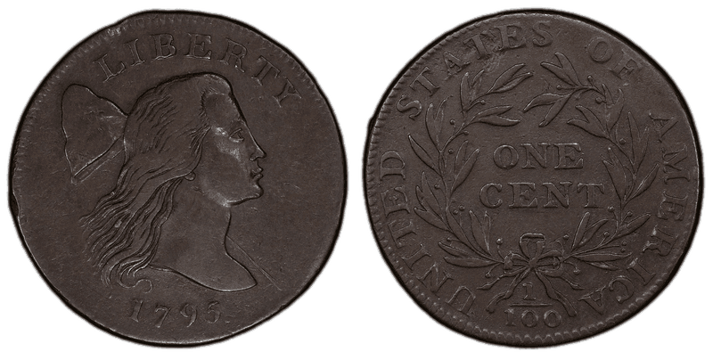 1795 Liberty Cap Cent - Jefferson Head, Plain Edge