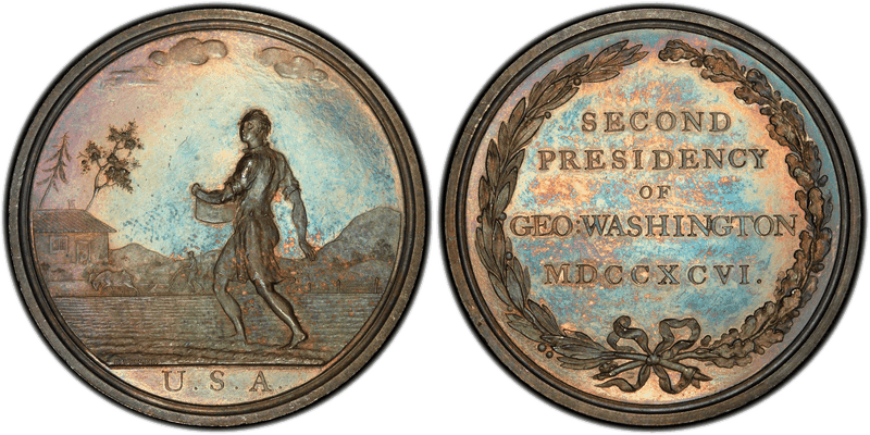 1796 Medal Indian Peace Medal Baker-171 The Farmer