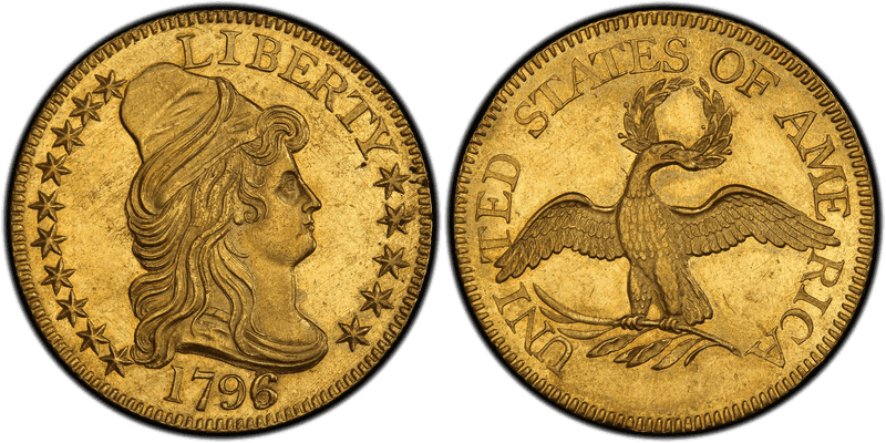 1796 Capped Bust to Right Half Eagle