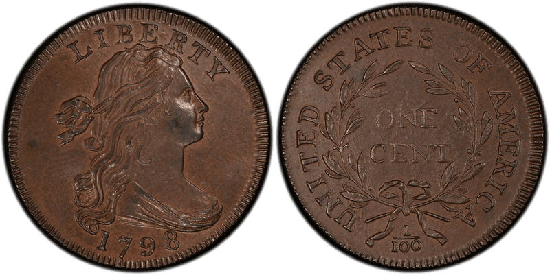 1798 Draped Bust Cent - Reverse of 1795
