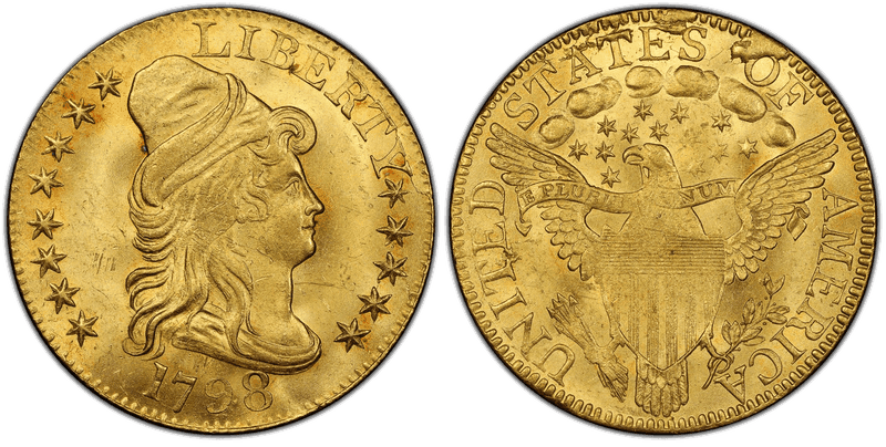 1798 Capped Bust to Right Half Eagle