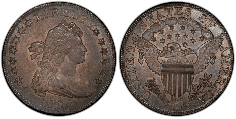 1800 Draped Bust Dollar - Dotted Date