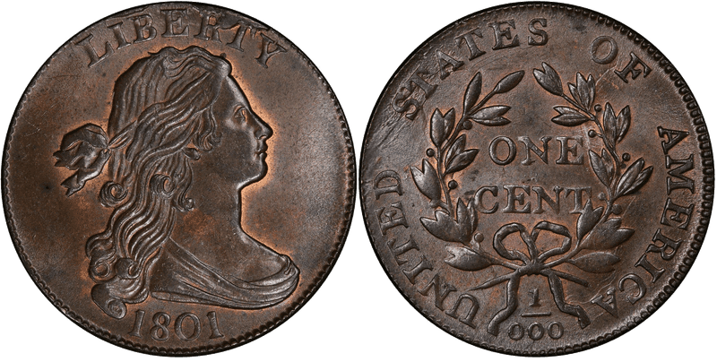 1801 Draped Bust Cent