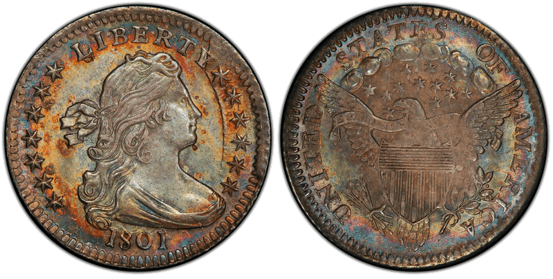 1801 Draped Bust Half Dime