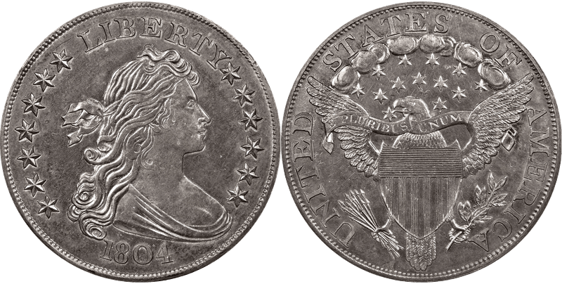 1804 Proof Draped Bust Dollar - Restrike - Class III