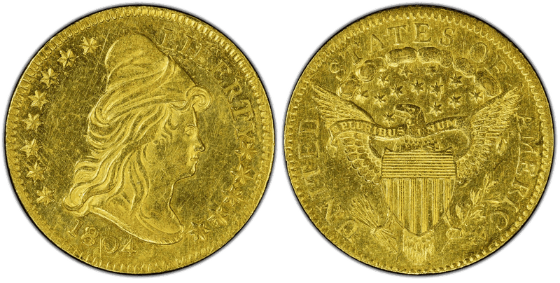 1804 Capped Bust to Right Quarter Eagle