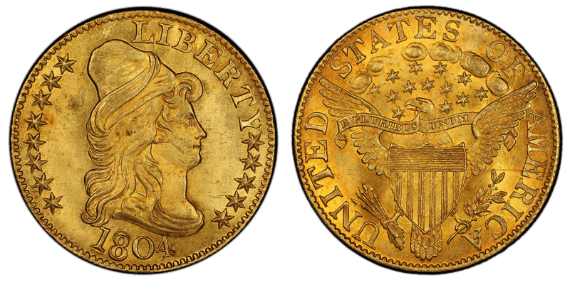 1804 Capped Bust to Right Half Eagle - Small 8 over Large 8