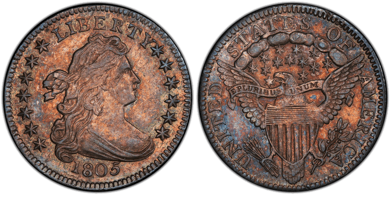 1805 Draped Bust Dime - 5 Berries