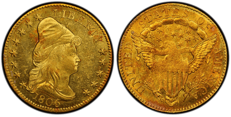 1806 Capped Bust to Right Quarter Eagle