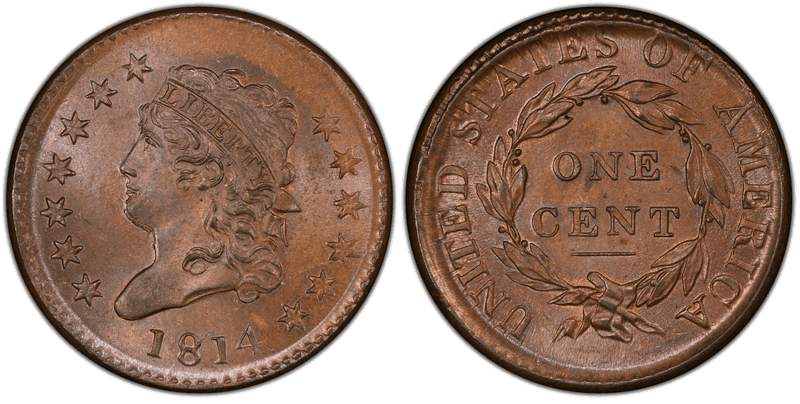 1814 Classic Head Cent - Plain 4