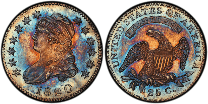 1820 Proof Capped Bust Quarter