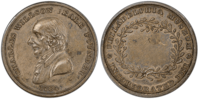 (1821) Silver Token Rulau-E Pa-399, Philadelphia Museum