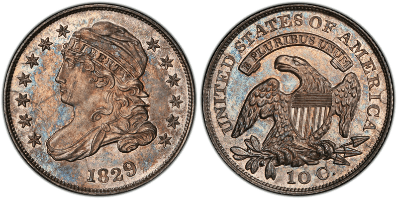 1829 Capped Bust Dime