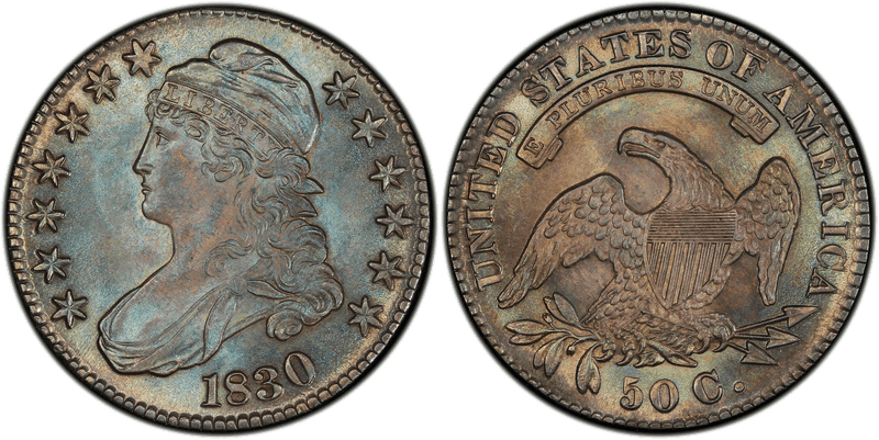 1830 Capped Bust Half Dollar