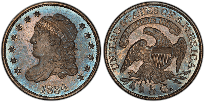 1834 Capped Bust Half Dime