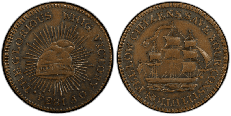 (1834) Token HT-15, Whig Victory