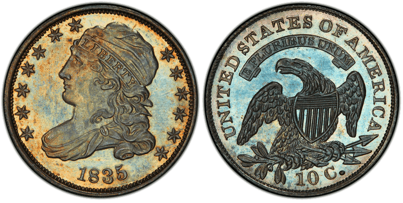 1835 Capped Bust Dime
