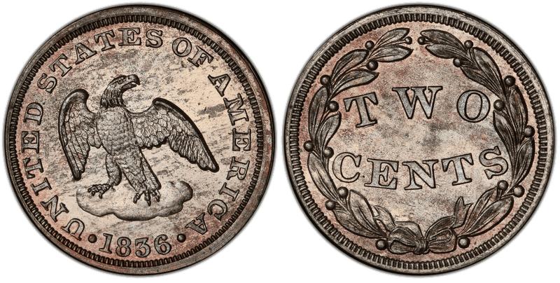 1836 Two Cent Patterns