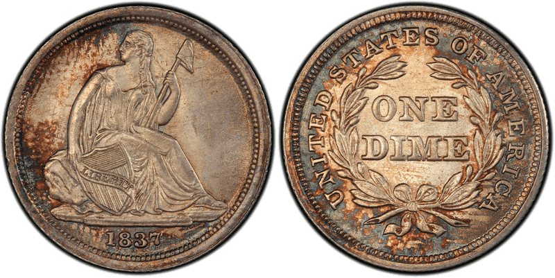1837 Seated, Small Date Dime