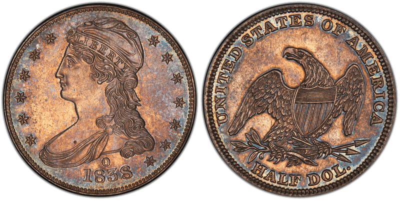 1838 (O) Capped Bust Half Dollar - Special Strike