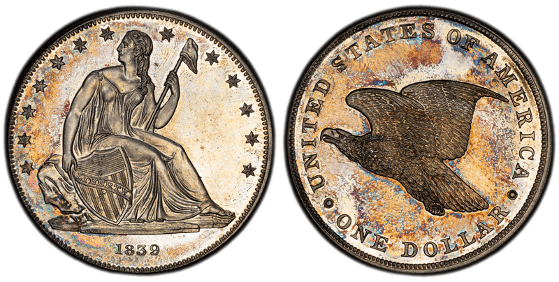 1839 Gobrecht Dollar - J-104 Restrike