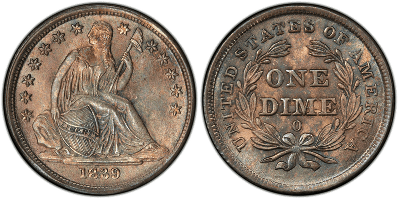 1839 Seated Liberty Dime