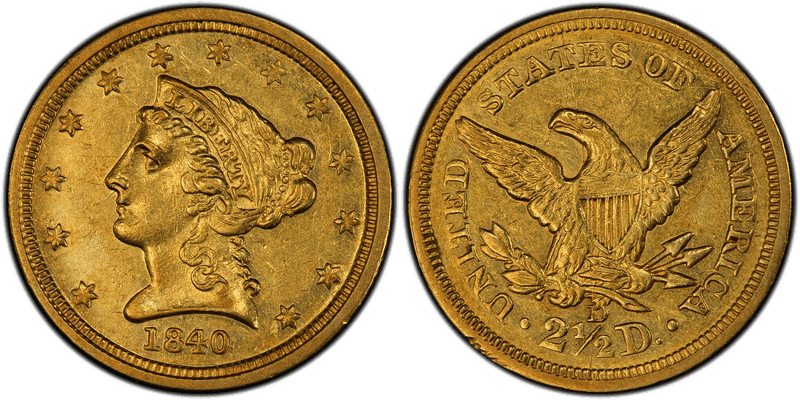1840 (D) Liberty Head Quarter Eagle