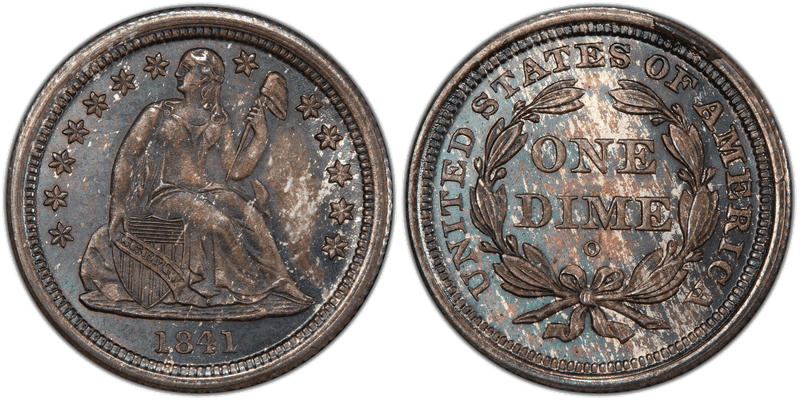 1841 Seated Liberty Dime