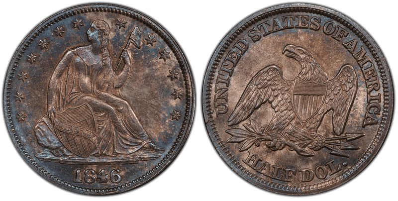 1846 Seated Liberty Half Dollar