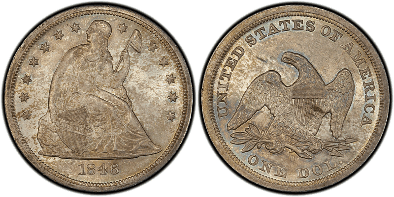 1846 (O) Seated Liberty Dollar