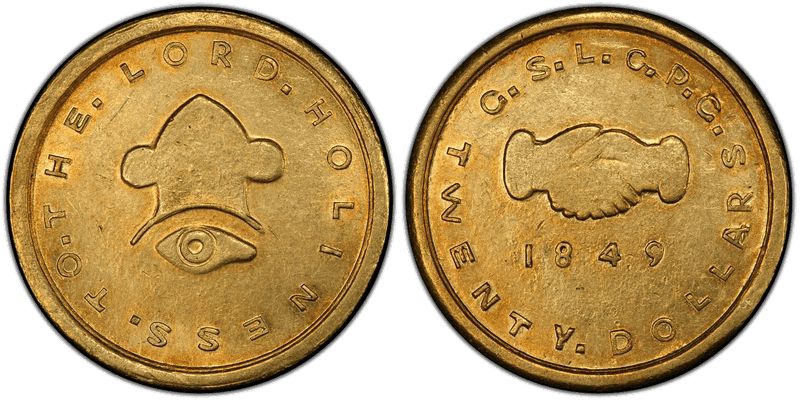 1849 Mormon Twenty Dollar