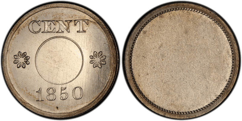 1850 Proof Cent Pattern - J-124g