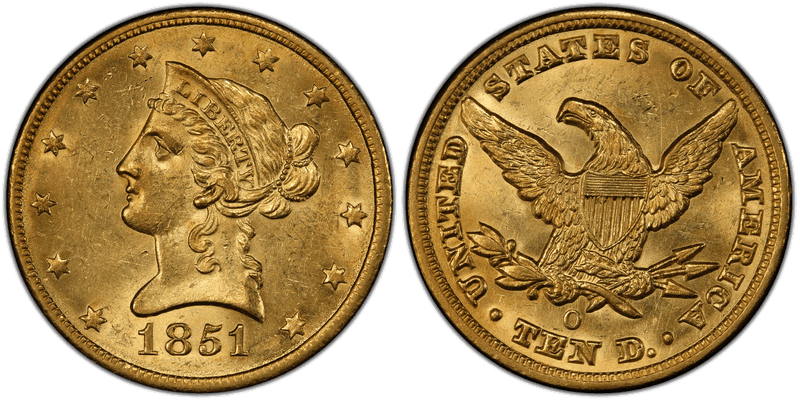 1851 Liberty Head Eagle