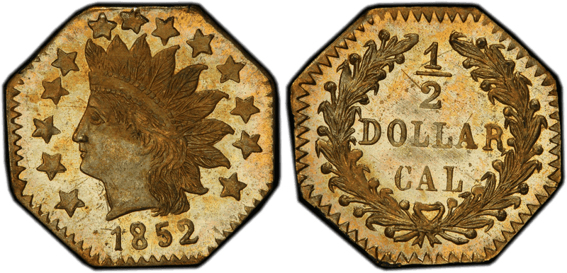 1852 Gold Half Dollar - BG-962A