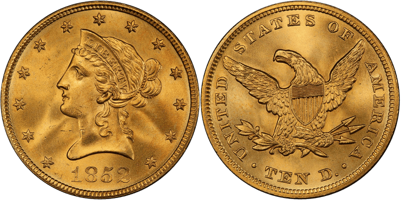 1852 Liberty Head Eagle